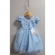 Vestido Infantil Azul C/ Renda Jardim Encantado Festas